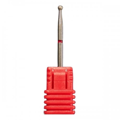 Diamond “ball” end mill, red, diameter 2.3 mm – 001 023R 
