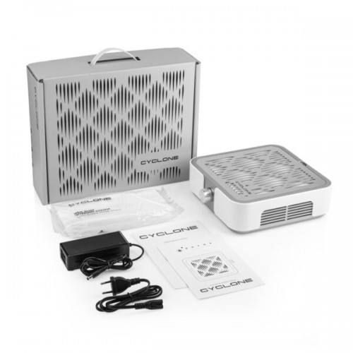 CYCLONE X tabletop dust collector with HEPA filter, SILVER