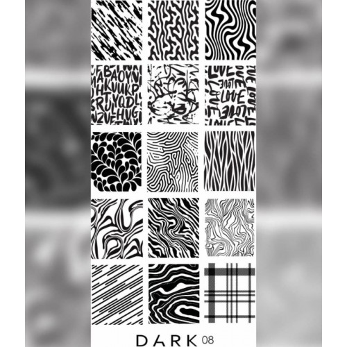 Dark Stamping Plate 08