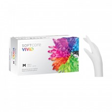 Soft Care VIVID Nitrile Gloves White 100 pcs/box L