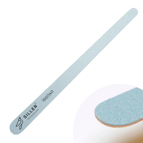 Nail file Siller Droplet Wooden Base 150/240
