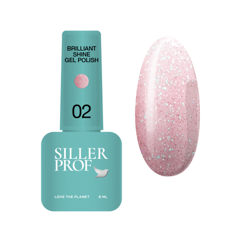 Гель-лак для ногтей Siller Brilliant Shine №02, 8 мл
