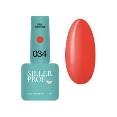 Гель-лак Siller №34 (истинно-коралловый), 8 мл