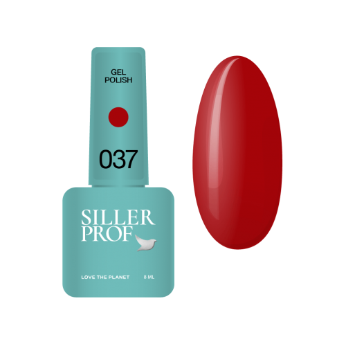 Гель-лак Siller №37 (теплый красный), 8 мл