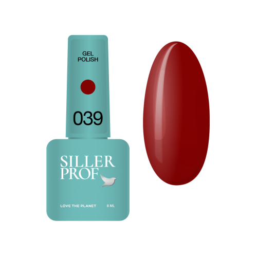 Гель-лак Siller №39 (красно-вишневый), 8 мл