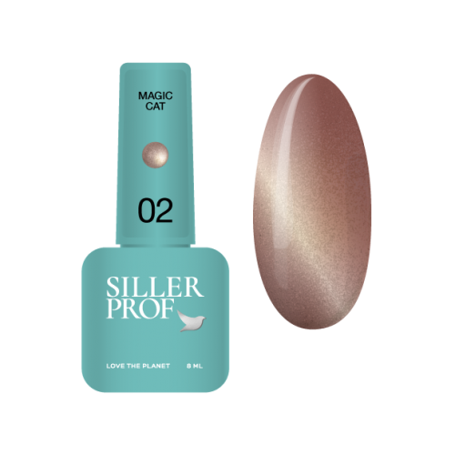 Гель-лак для ногтей Siller Magic Cat Gel Polish №02, 8 мл