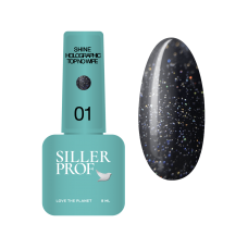 Siller Shine Holografic Top No Wipe №1, 8 ml