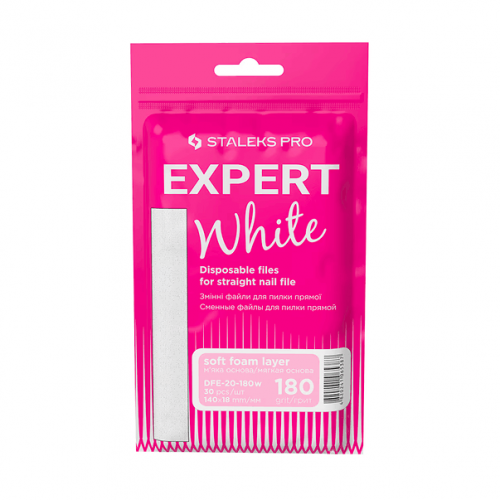 Сменяеми файлове бели за права пила на мека основа 180 грит STALEKS PRO EXPERT 20 30 бр