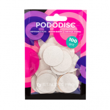 White Replacement Files for Pedicure Disc 100 grit STALEKS PRO EXPERT PODODISC L 50 pcs