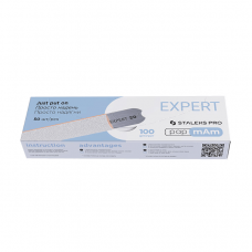 White papmAm Replacement Files for Straight Base 100 grit STALEKS PRO EXPERT 22 50 pcs