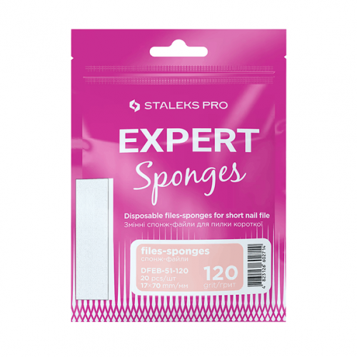 Replacement Sponge Files for Short Base STALEKS PRO EXPERT 51 120 grit (20 pcs)
