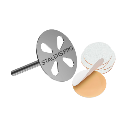 Pedicure Base Disc STALEKS PRO EXPERT PODODISC M with 180 grit Replacement Files 20 mm (5 pcs)