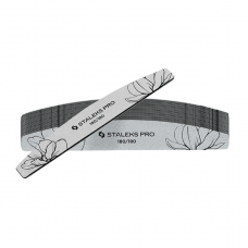 Mineral Nail File STALEKS PRO EXPERT 40 Half-Moon 180/180 Grit (Set of 25 pcs)