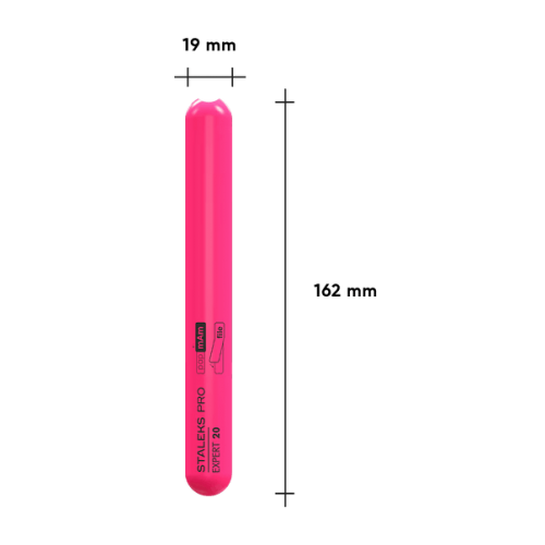 Plastic Straight Base File with Slanted Edge STALEKS PRO EXPERT 20