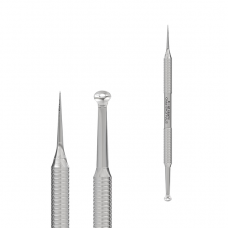 Double-sided cosmetic spoon STALEKS PRO EXPERT 21 TYPE 4 ZE-21/4 (Vidal Uno needle)