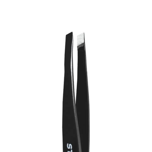 Eyebrow Tweezers STALEKS PRO EXPERT 11 TYPE 4 Black (narrow slanted)