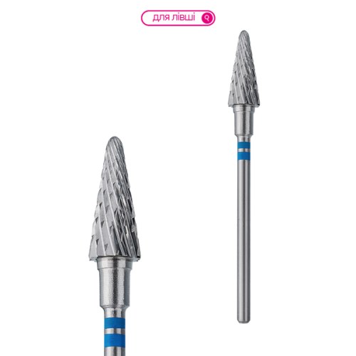 Carbide Drill Bit Cone for Left-Handed Users STALEKS PRO EXPERT 6 x 14 mm – Blue