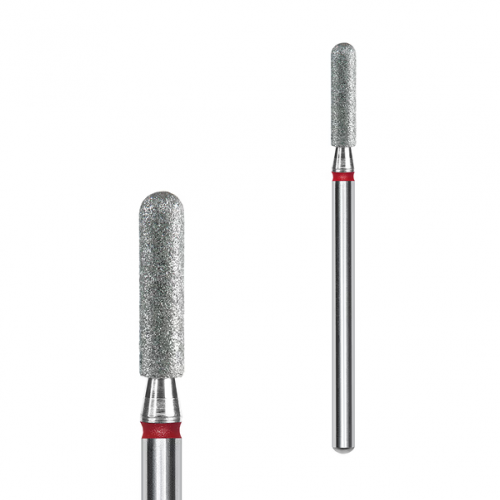 Rounded Cylinder Diamond Drill Bit STALEKS PRO EXPERT 2.5 x 10 mm – Red