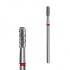 Диамантена фреза Заоблен цилиндър STALEKS PRO EXPERT 2,3 х 6,5 мм – Червена