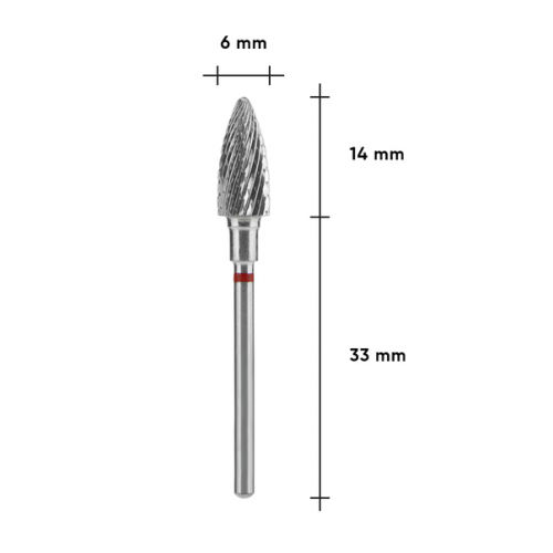 Carbide Drill Bit Pinecone (Removal) STALEKS PRO EXPERT 6 x 14 mm – Red