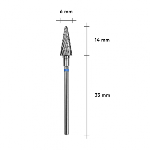 Carbide Drill Bit Cone STALEKS PRO EXPERT 6 x 14 mm – Blue