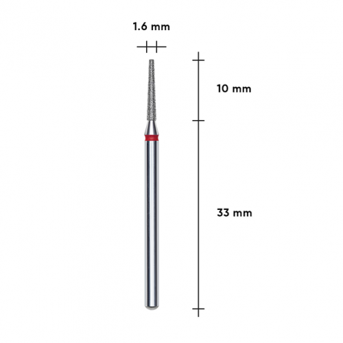Truncated Cone Diamond Drill Bit STALEKS PRO EXPERT 1.6 x 10 mm – Red