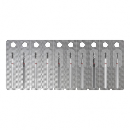 Rounded Cylinder Diamond Drill Bit STALEKS PRO EXPERT 2.3 x 6.5 mm – Red