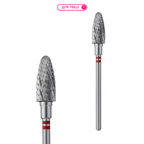 Carbide Drill Bit "Corn" for Left-Handed Users STALEKS PRO EXPERT 6 x 14 mm – Red