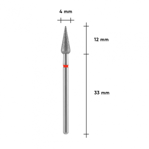 Sharp Bud Diamond Drill Bit STALEKS PRO EXPERT 4 x 12 mm – Red