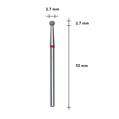 Diamond Drill Bit Ball STALEKS PRO EXPERT 2.7 mm – Red