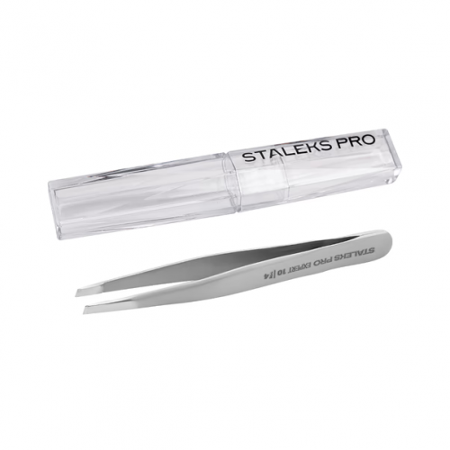Eyebrow Tweezers STALEKS PRO EXPERT 10 TYPE 4 (narrow slanted)