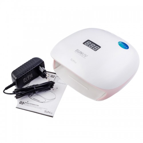 Manicure Lamp SUN 48W, White with pink insert