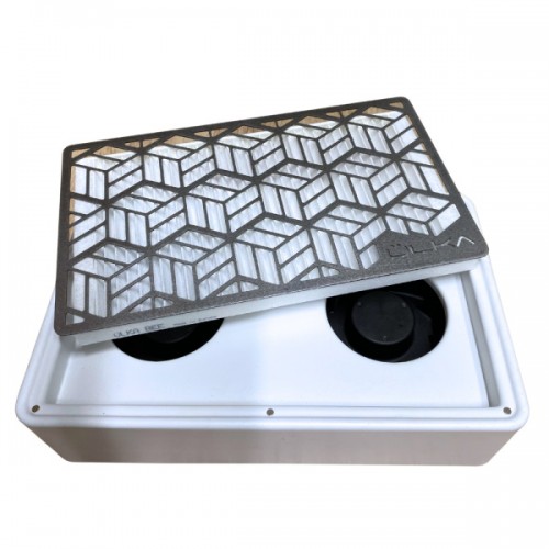 ULKA BEE Tabletop dust collector with HEPA filter, white
